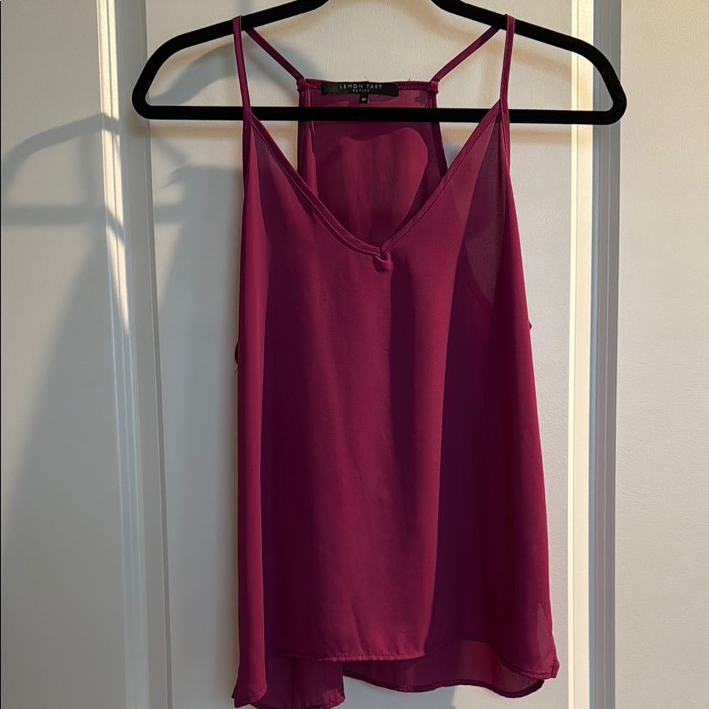 Lemon Tart Petite Dark Pink Women's Top